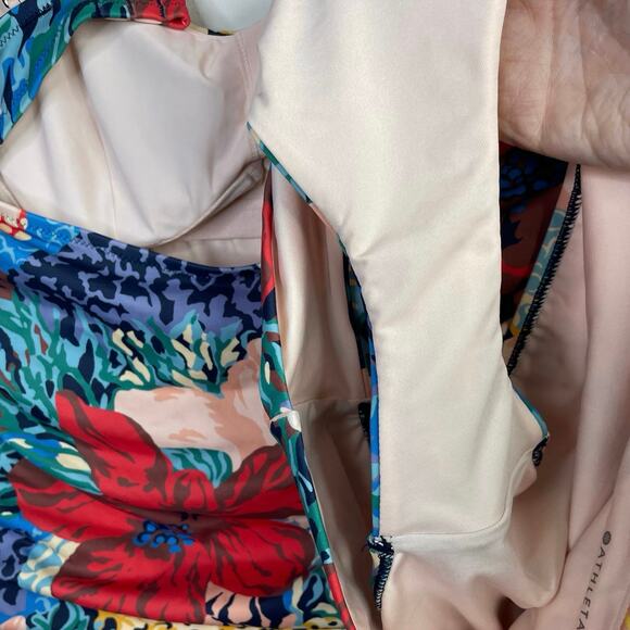 Athleta Square Neck Tankini Top and Bottoms Swimsuit Swim Bora Bora 34 B C S M - Picture 14 of 17